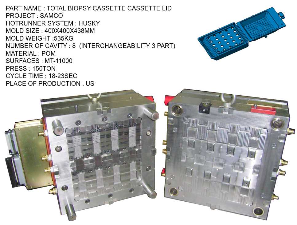 TOTAL BIOPSY CASSETTE CASSETTE LID